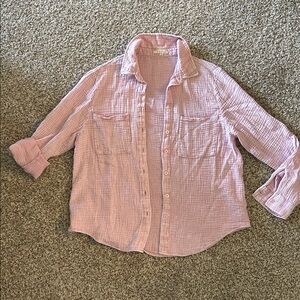 Z Supply XS long sleeved Light Pink Button-Up Shirt
